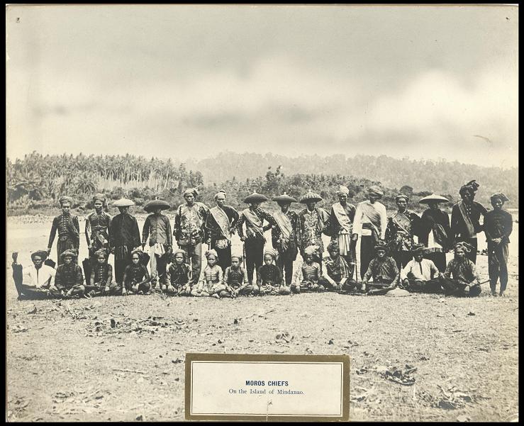 Moros chiefs on the Island of Mindanao.