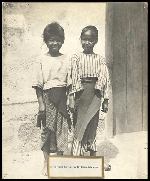 The Filipino servants for Mr. Webb’s interpreter.