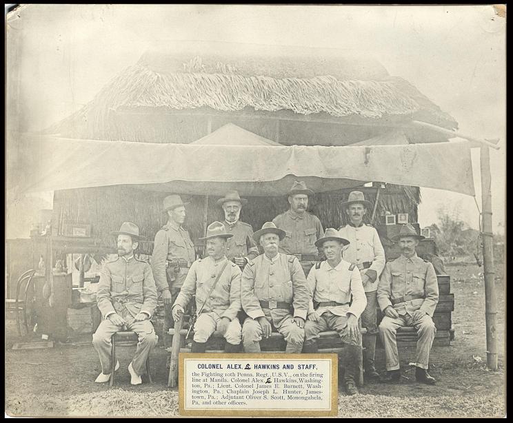 Colonel Alex L. Hawkins and staff (…)
