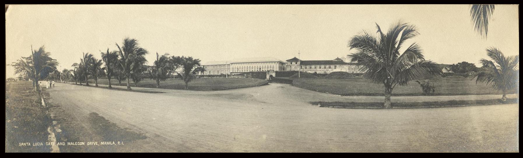 Santa Lucia Gate and Malecon Drive, Manila, P. I.