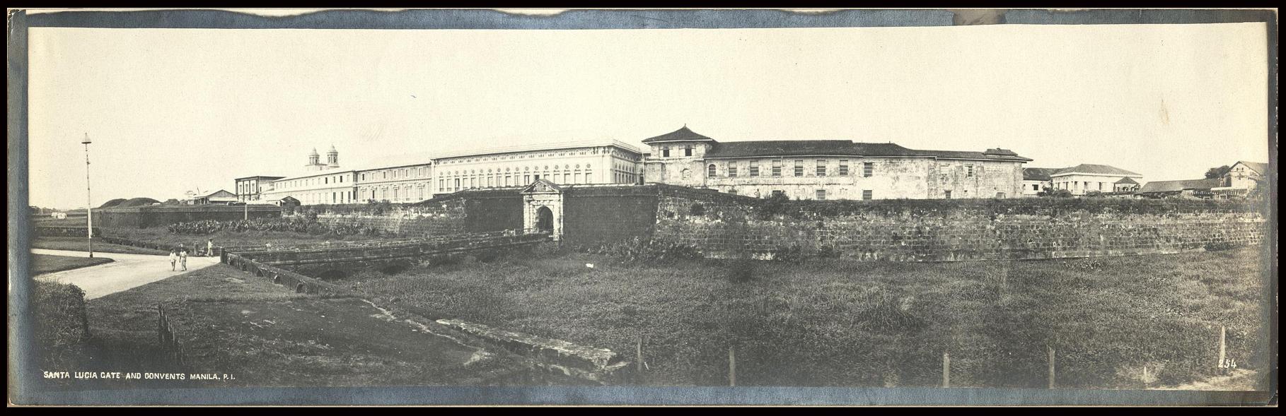 Santa Lucia Gate and Convents, Manila, P. I.