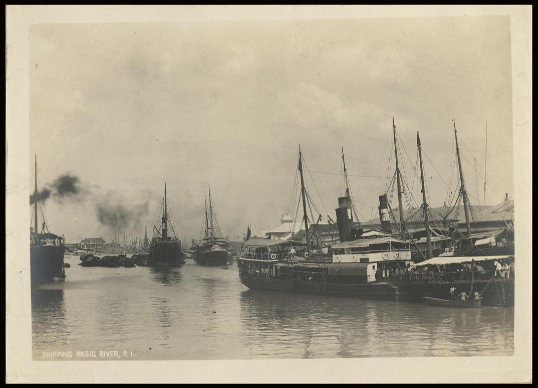 Shipping, Pasig River, P. I.