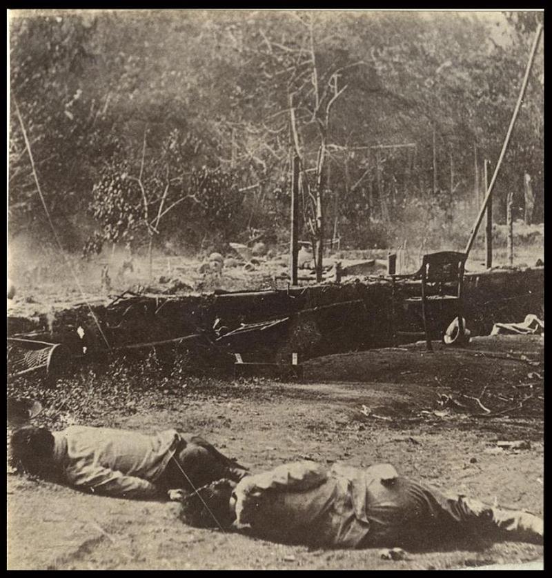 Trenches beyond Calogan [Caloocan].