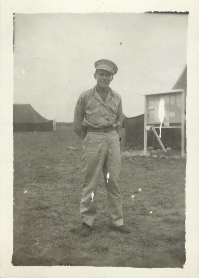Sgt. Shenk [Floridablanca airfield, Pampanga?]