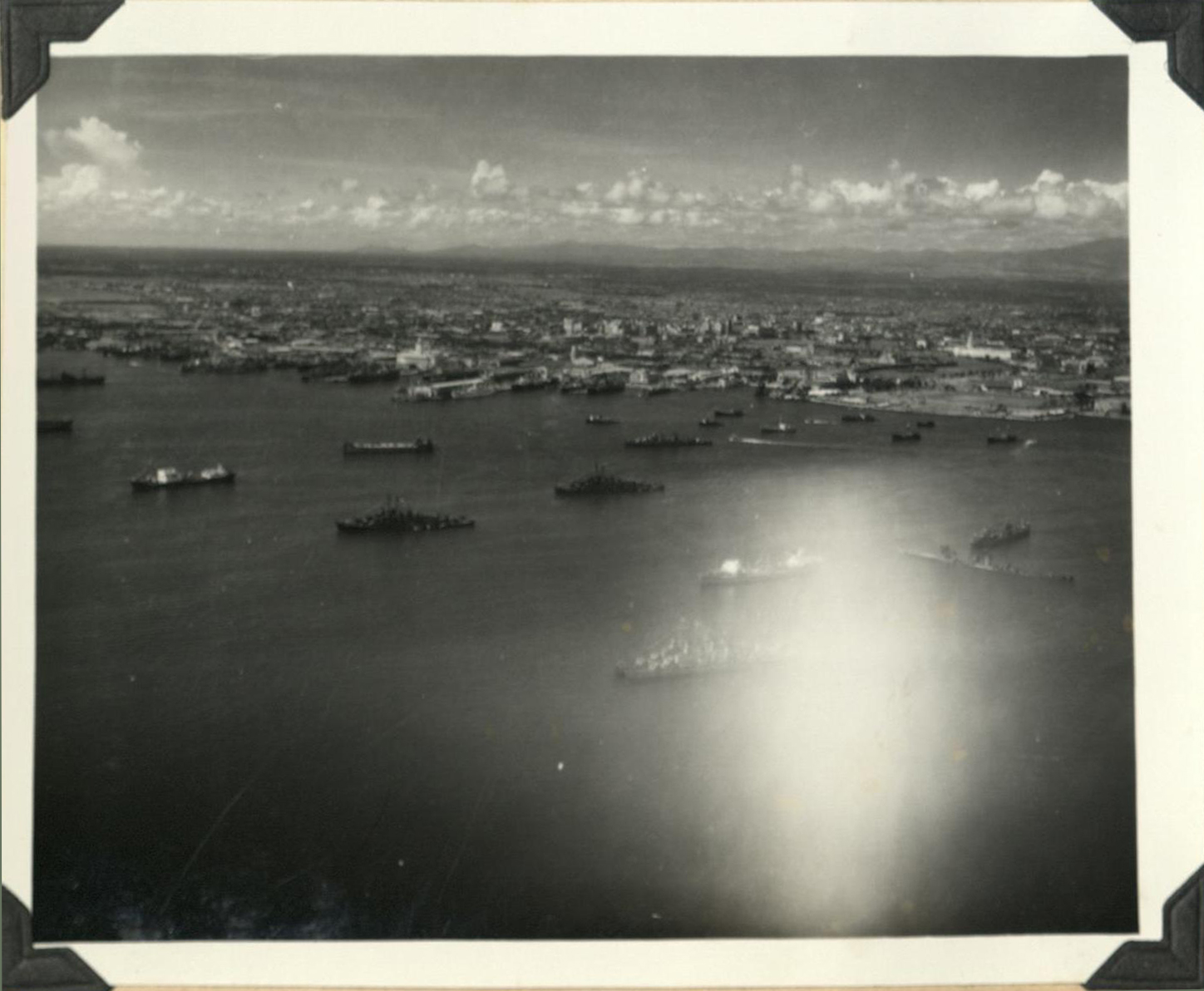 Air [Aerial] view of Manila Harbor.