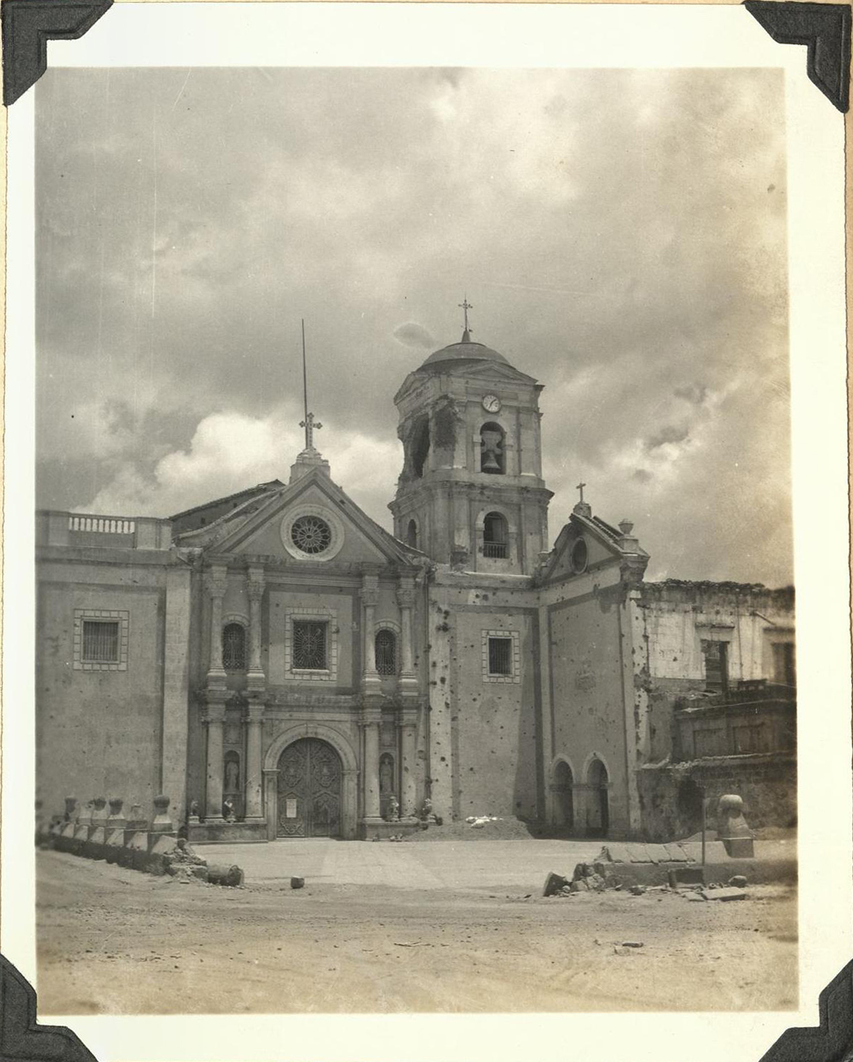 St. Augustine [San Agustin] Church in Walled City [Facade and bell tower].
