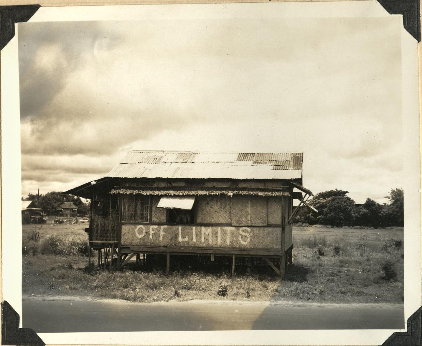 [Untitled – “Off limits” shack, Pampanga].