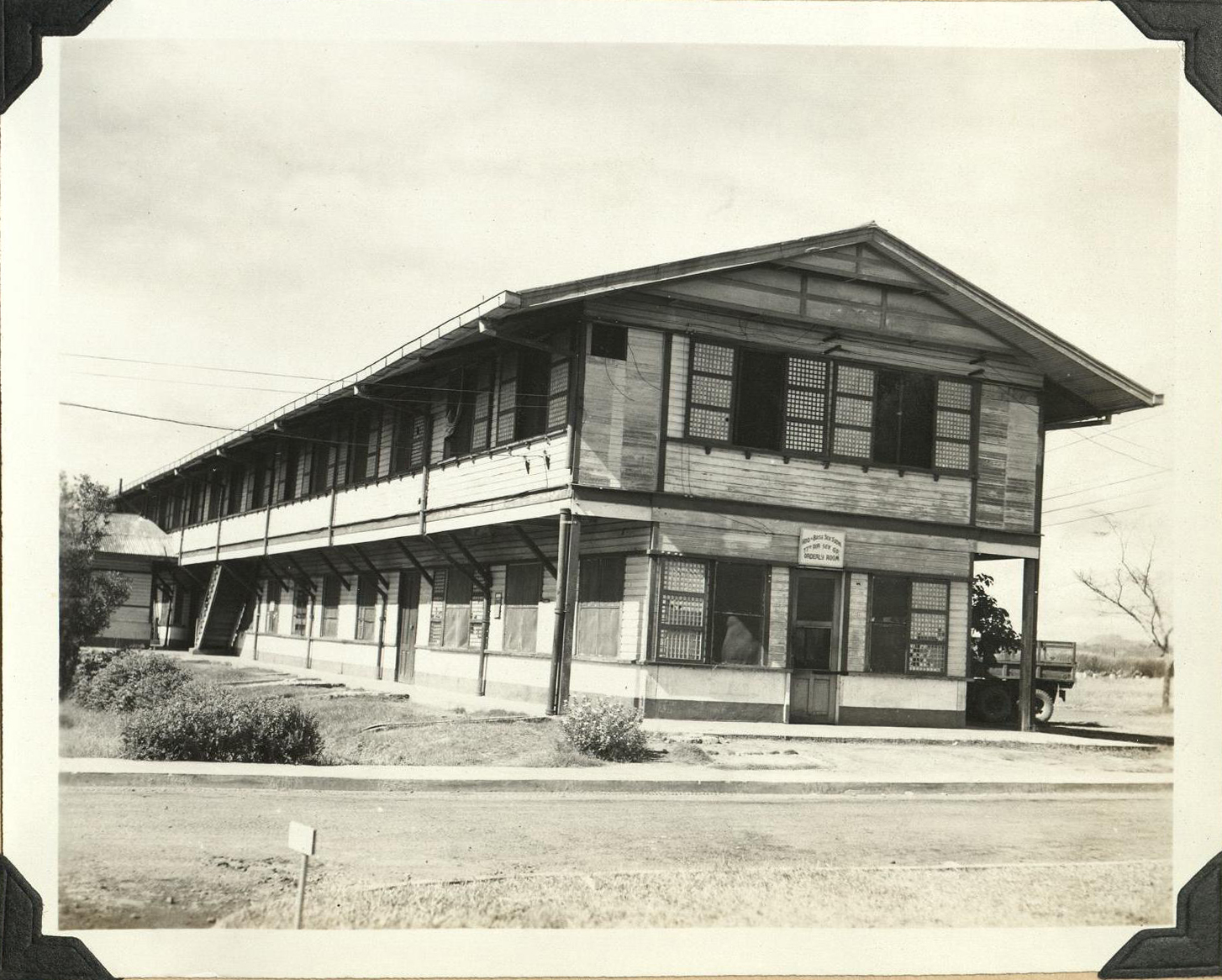 Former hospital, now barracks, Clark Field.