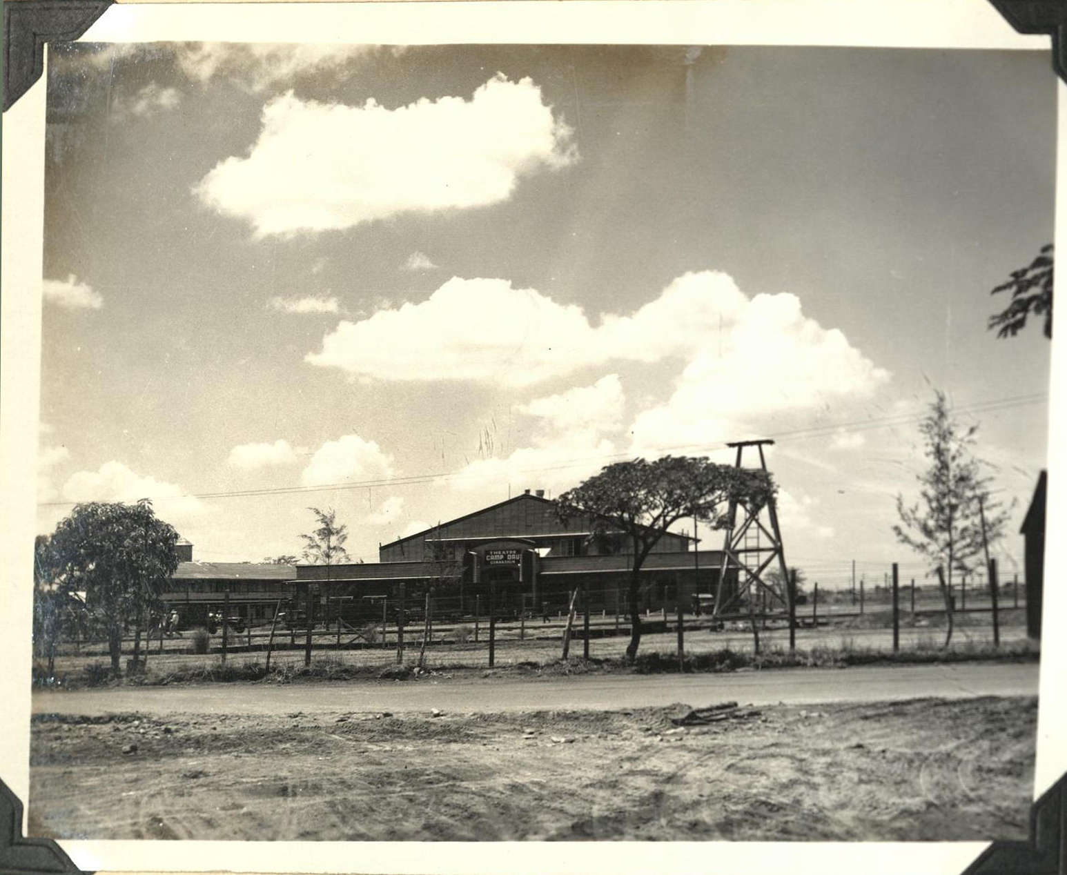 [Untitled – Camp Dau theater and gymnasium, Clark Field]