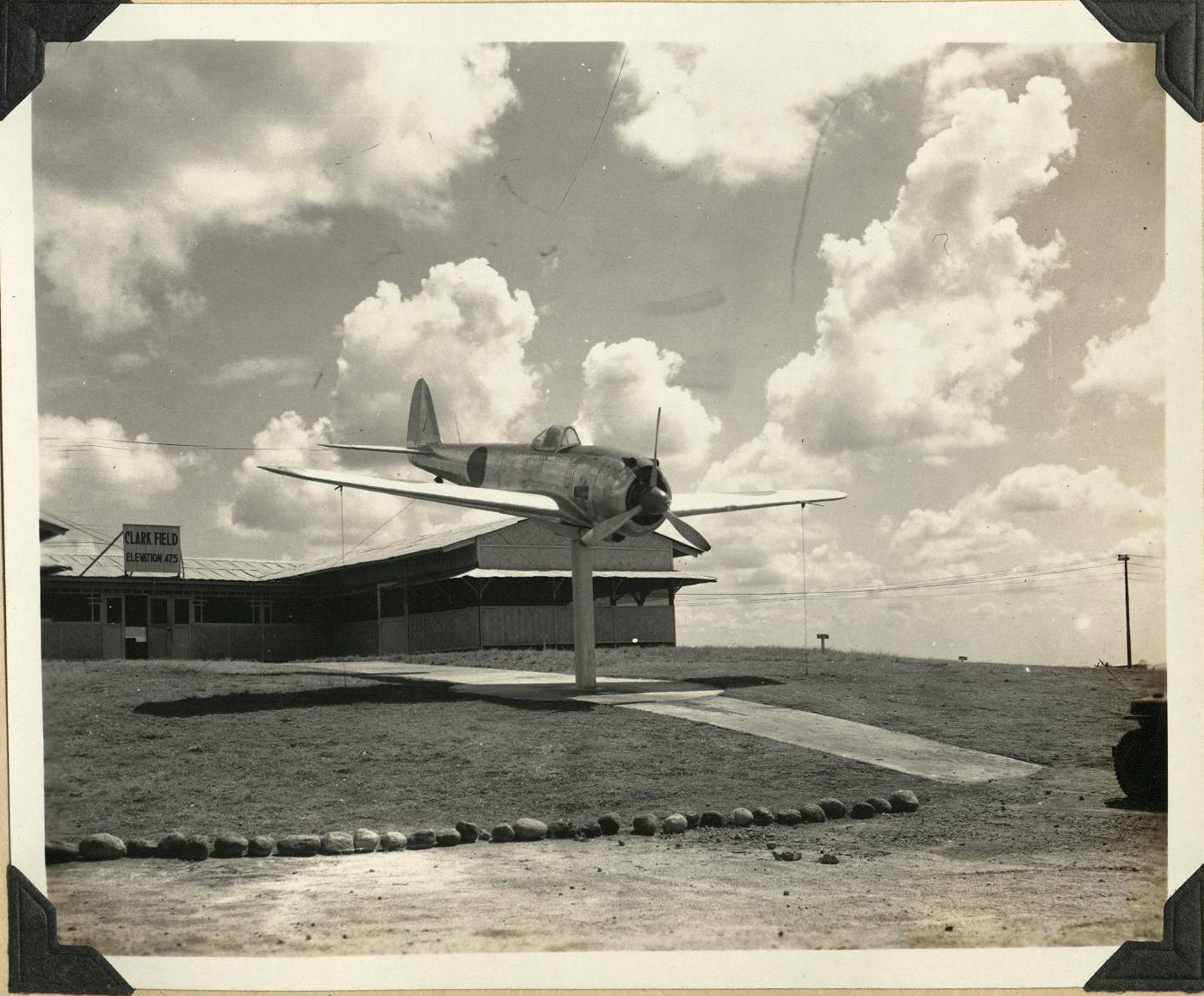 [Untitled – Mitsubishi A6M “Zero” displayed at Clark Field].