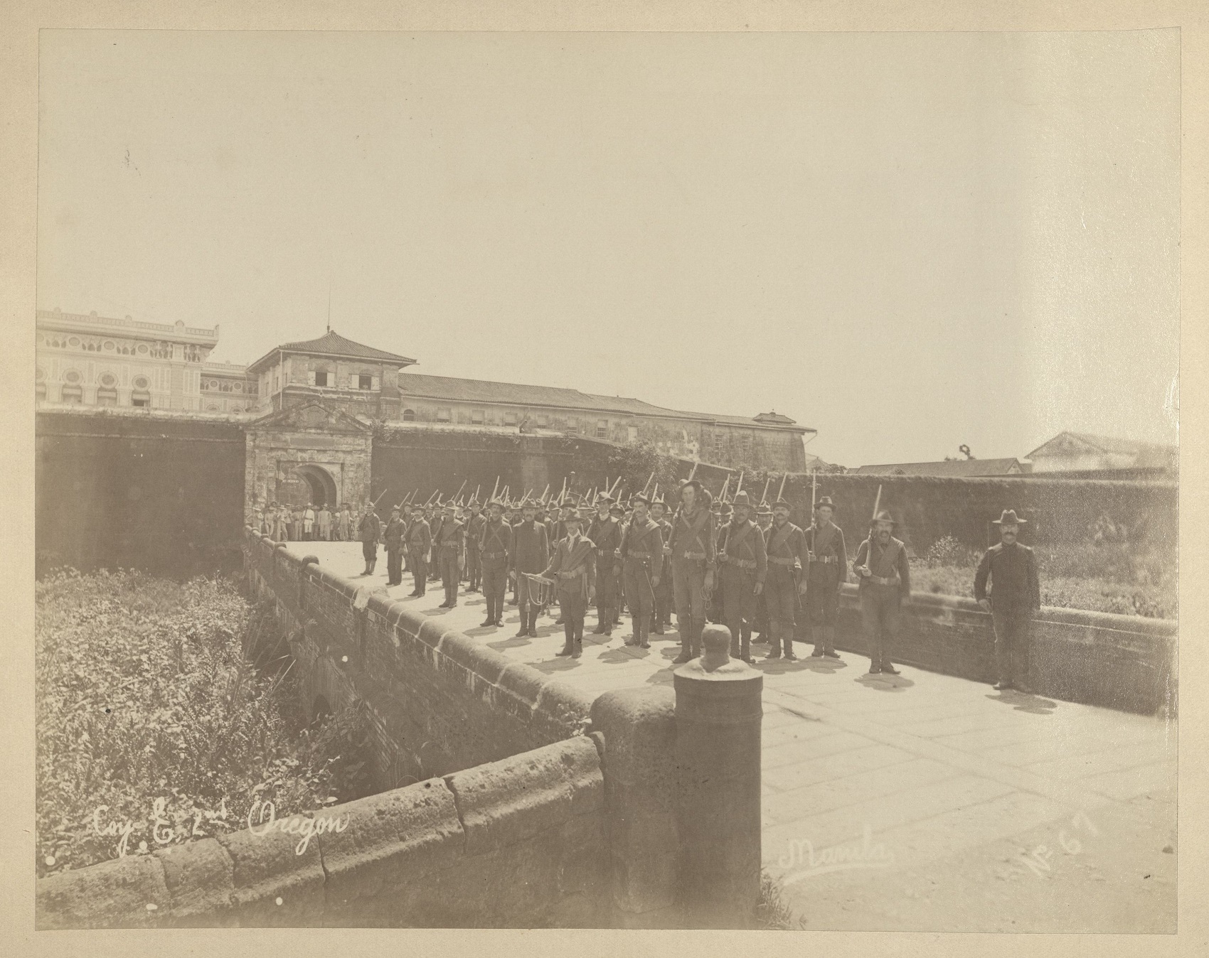 Coy. [Company] E, 2nd Oregon [Volunteer Infantry; Santa Lucia Gate, Intramuros].