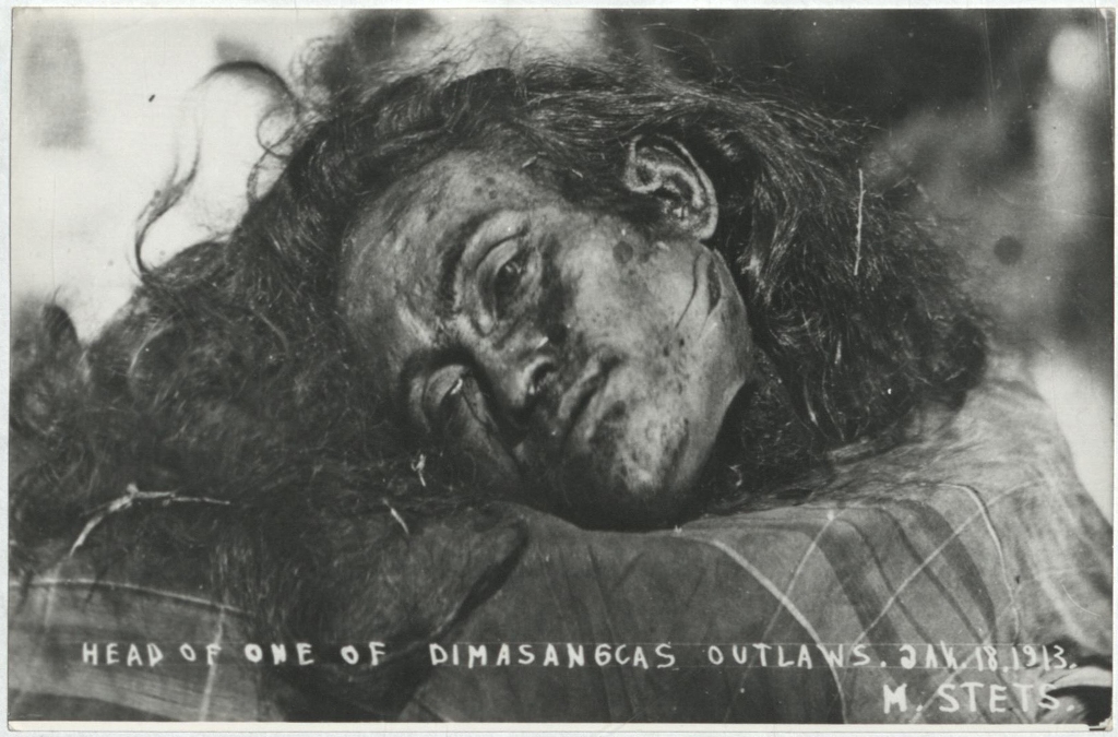 Head of one of Dimasangca’s outlaws. Jan. 18, 1913.