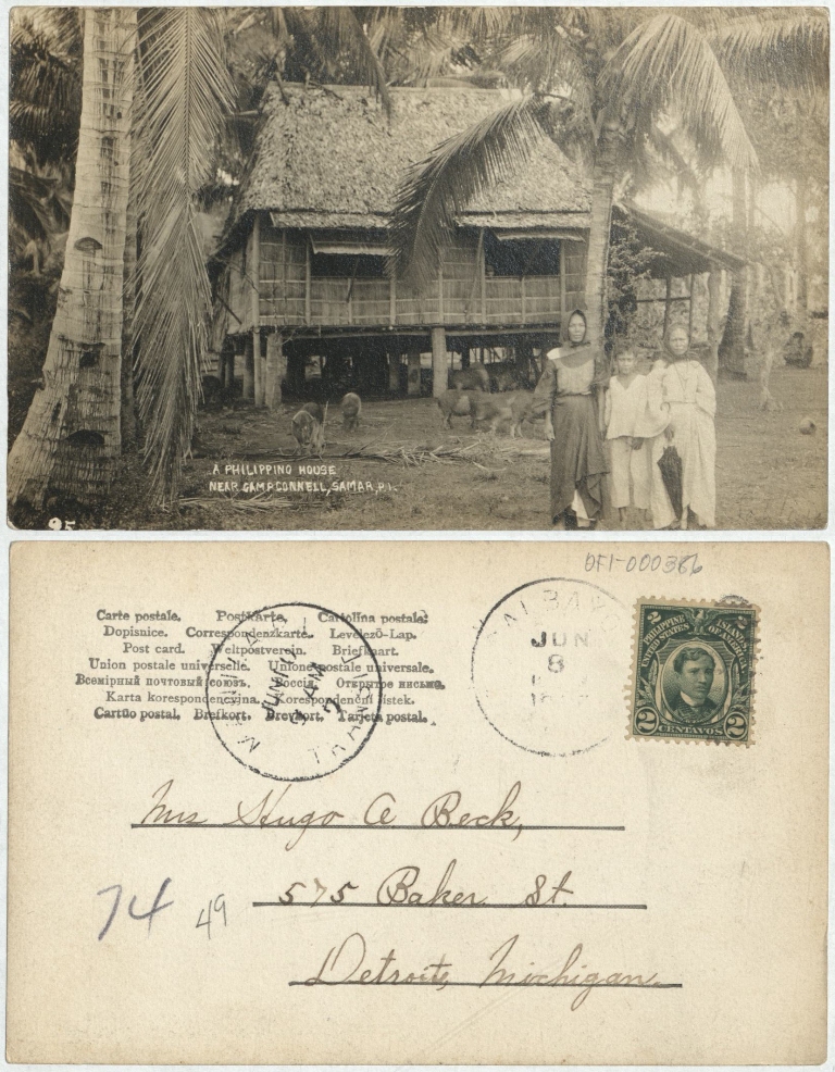 A Philippino [Filipino] house near Camp Connell, Samar, P. I.