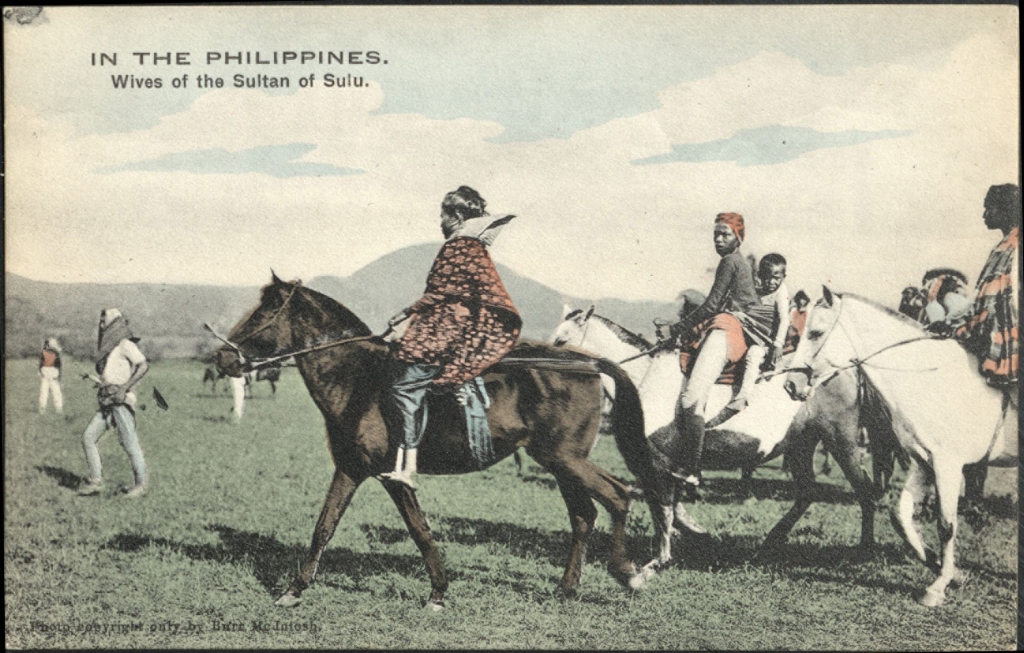 IN THE PHILIPPINES. Wives of the Sultan of Sulu.