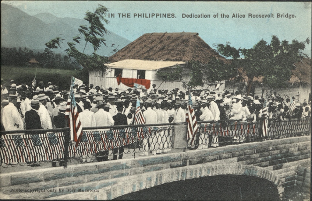 IN THE PHILIPPINES. Dedication of the Alice Roosevelt Bridge.