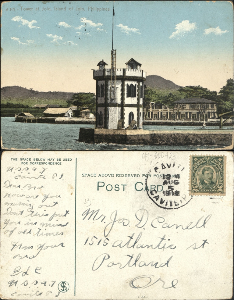 A 167 – Tower at Jolo, Island of Jolo, Philippines.