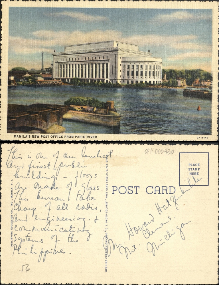 Manilaï¿½s new Post Office from Pasig River.