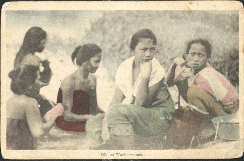 Filipino washerwomen.