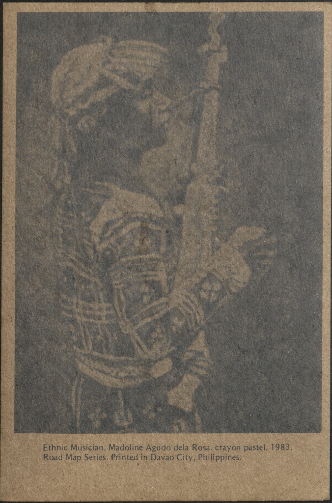Ethnic Musician. Madoline Agudo de la Rosa. Crayon pastel. 1983.