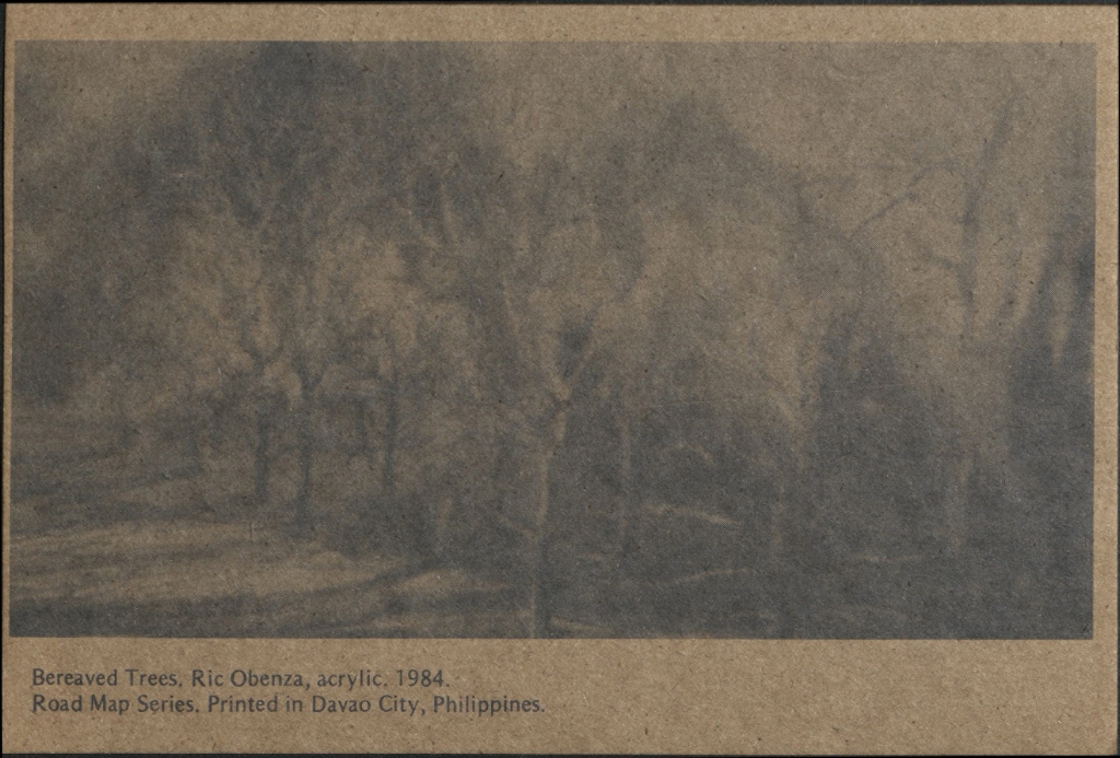 Bereaved trees. Ric Obenza, acrylic. 1984.