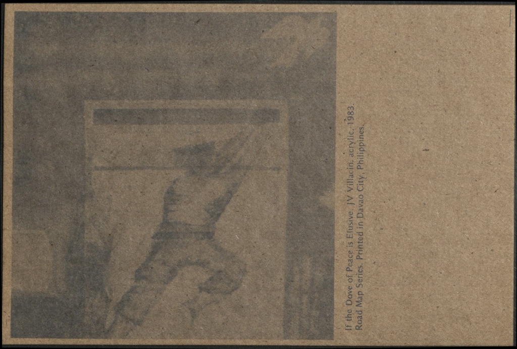 If the dove of peace is elusive. J.V. Villacin. Acrylic. 1983.