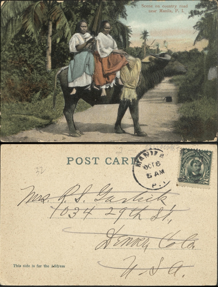 Scene on country road near Manila, P. I.