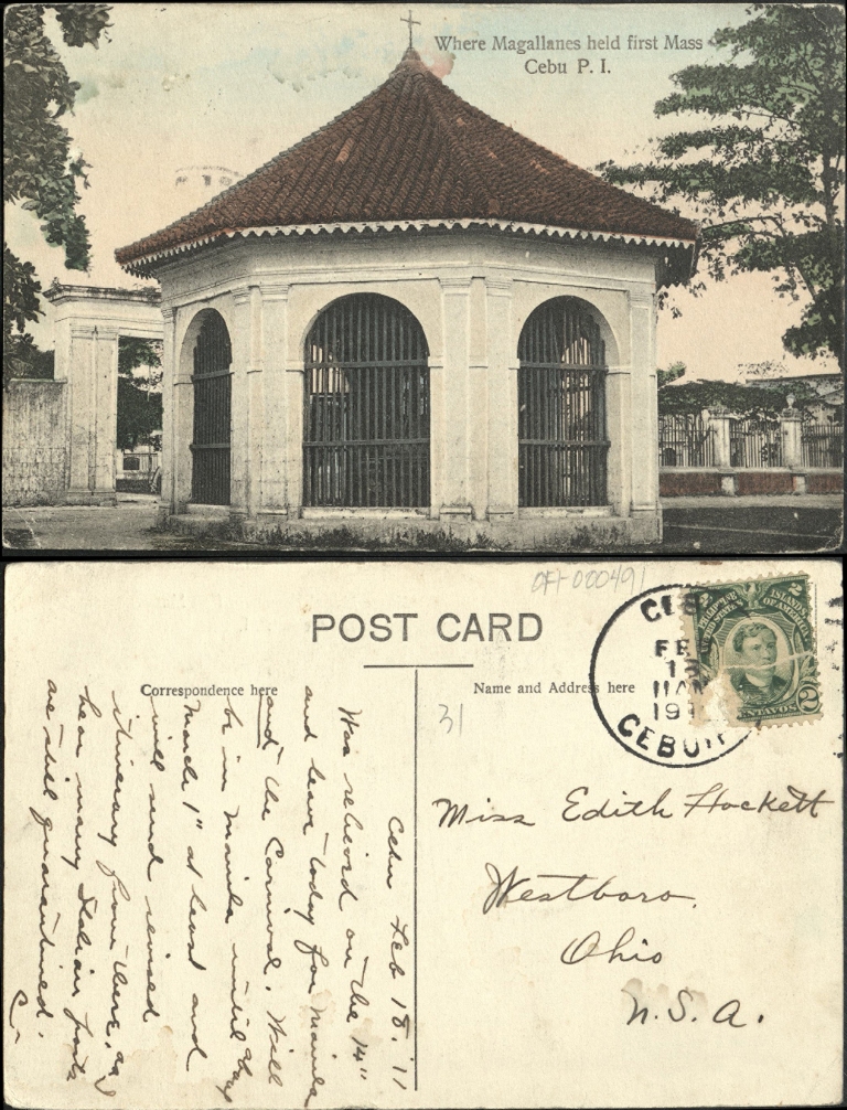 Where Magallanes [Magellan] held first Mass, Cebu, P. I.