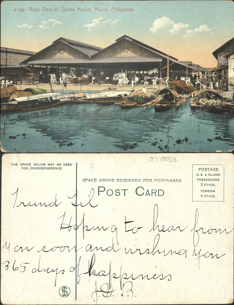 A 124 � River View of Quinta Market, Manila, Philippines.