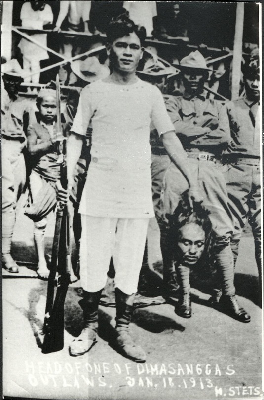 Head of one of Dimasangca’s outlaws. Jan. 18, 1913.