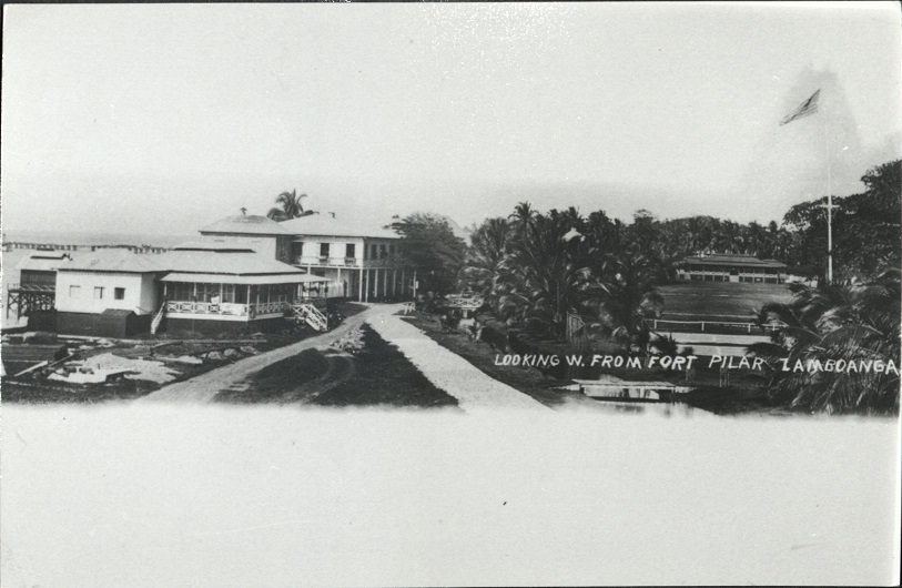 Looking W. [west] from Fort Pilar, Zamboanga.