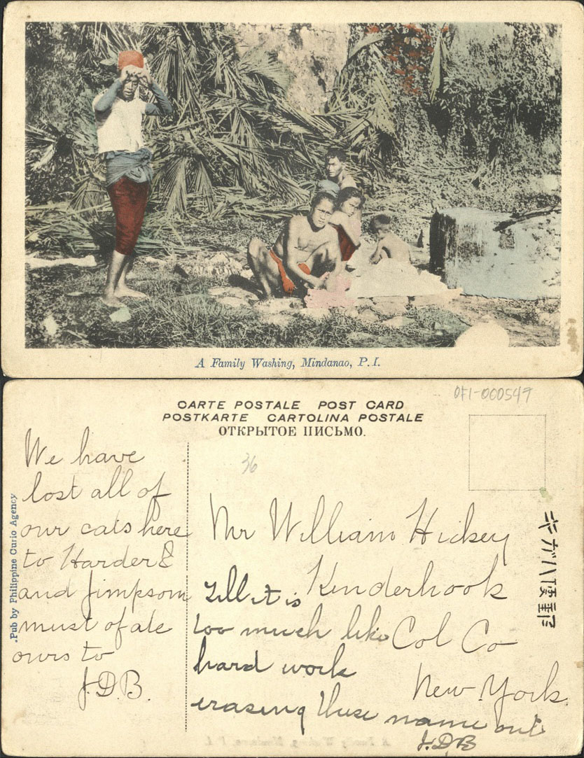 A family washing, Mindanao, P. I.