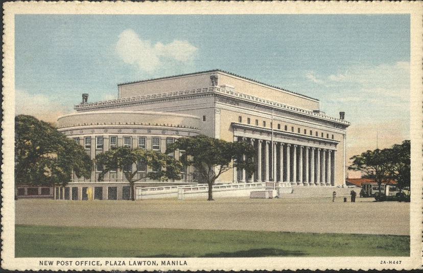 New Post Office, Plaza Lawton, Manila.