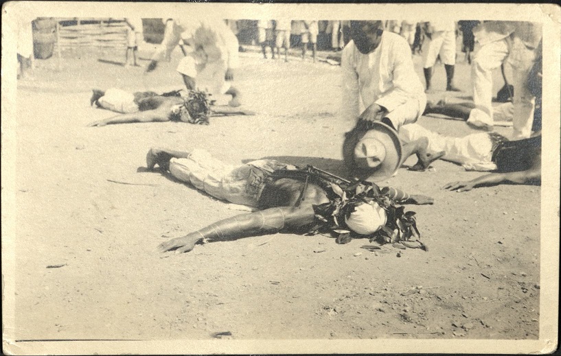 [Untitled – Holy Week penitents – flagellation].