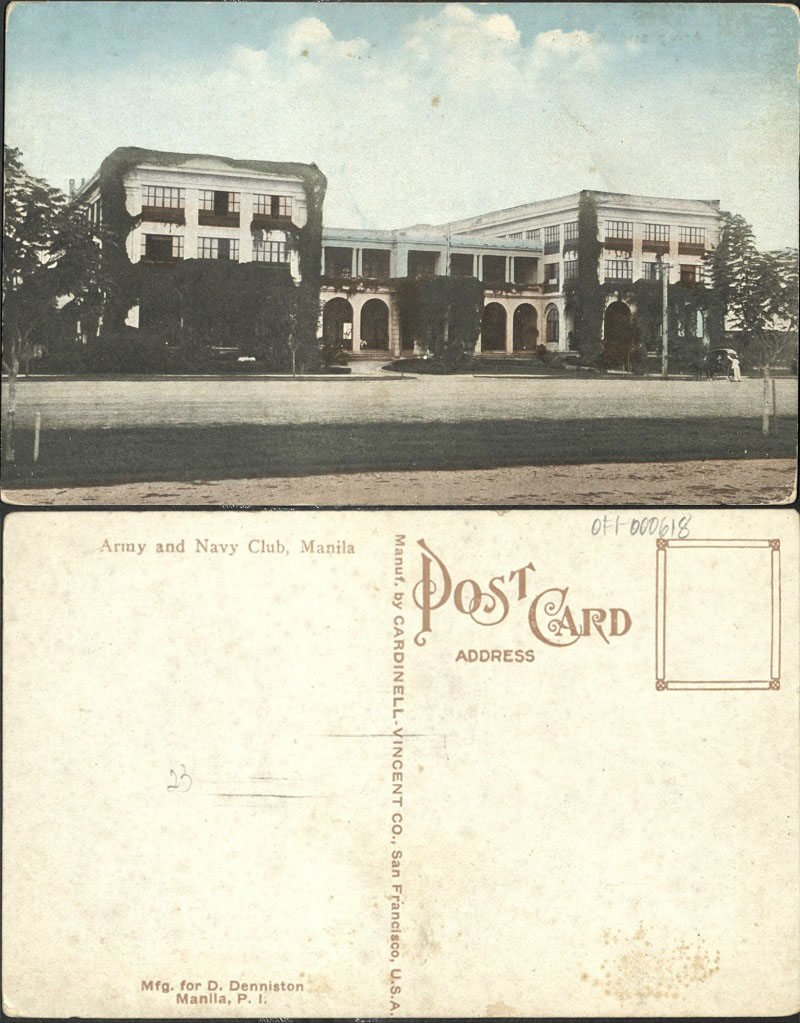 Army and Navy Club, Manila.