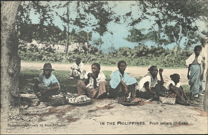 IN THE PHILIPPINES. Fruit sellers in Cebu.