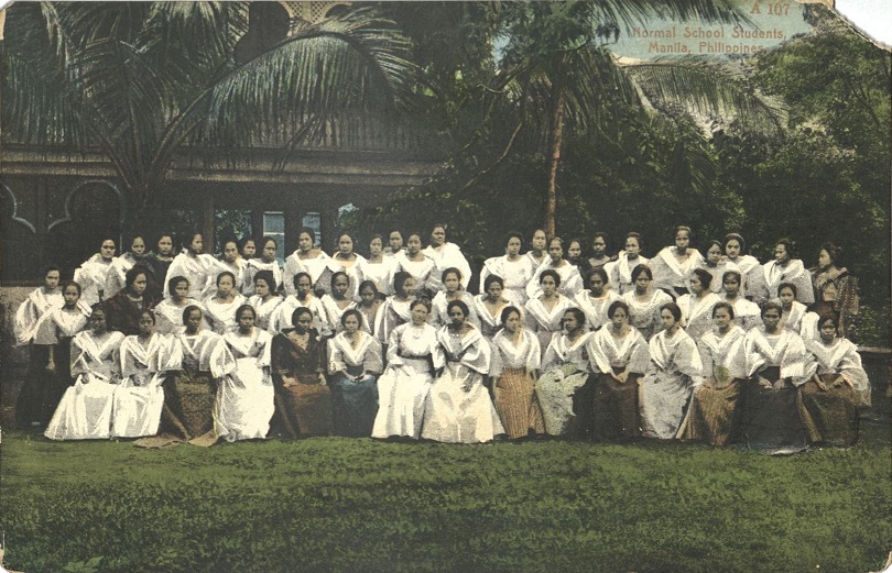 A 107 � Normal School students, Manila, Philippines.