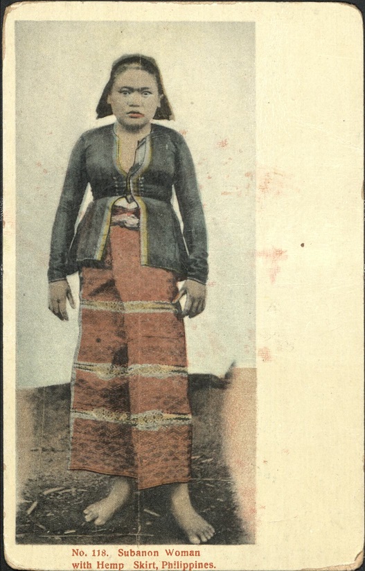 No. 118. Subanon [Subanun] woman with hemp skirt, Philippines.