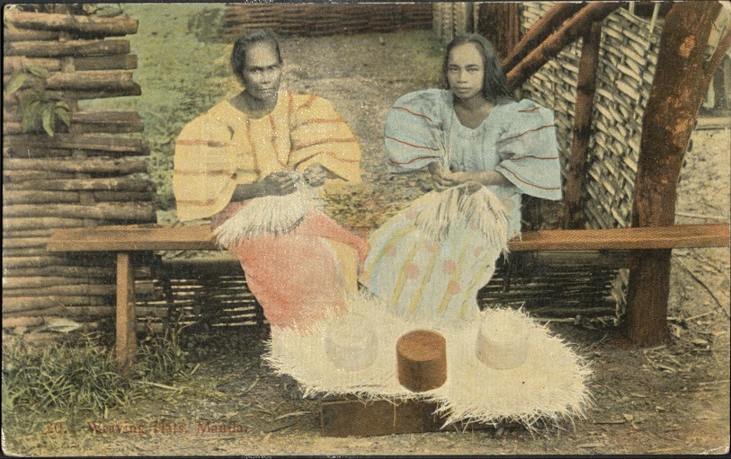20. Weaving hats, Manila.
