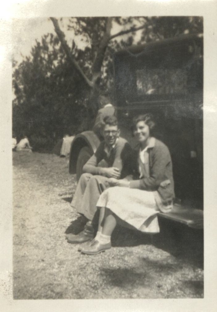 Myself [Harry Hawkins, Jr.] and Sis [Nathelle Laing?].