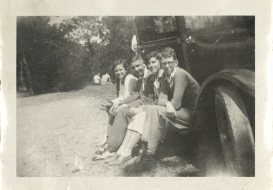 Judy, Paul, Sis [Nathelle Laing?] and yours truly [Harry Hawkins, Jr.]