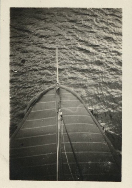 The bow of the U.S.C.&G.S. “Fathomer” from the crow’s nest.