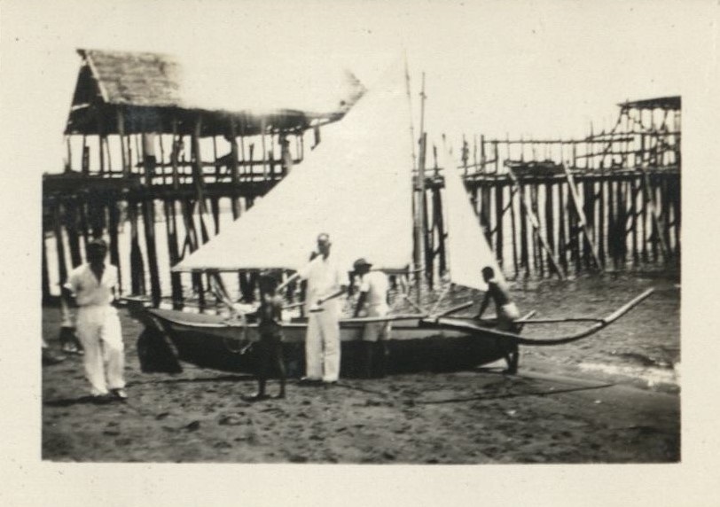 Mr. Konrad and his sailboat.