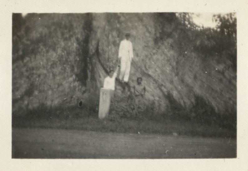 Jim [Stapler], Dad [Harry Hawkins, Sr.] and Felipe.