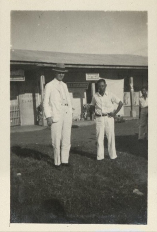 Dad [Harry Hawkins, Sr.] and Felipe in Oas.