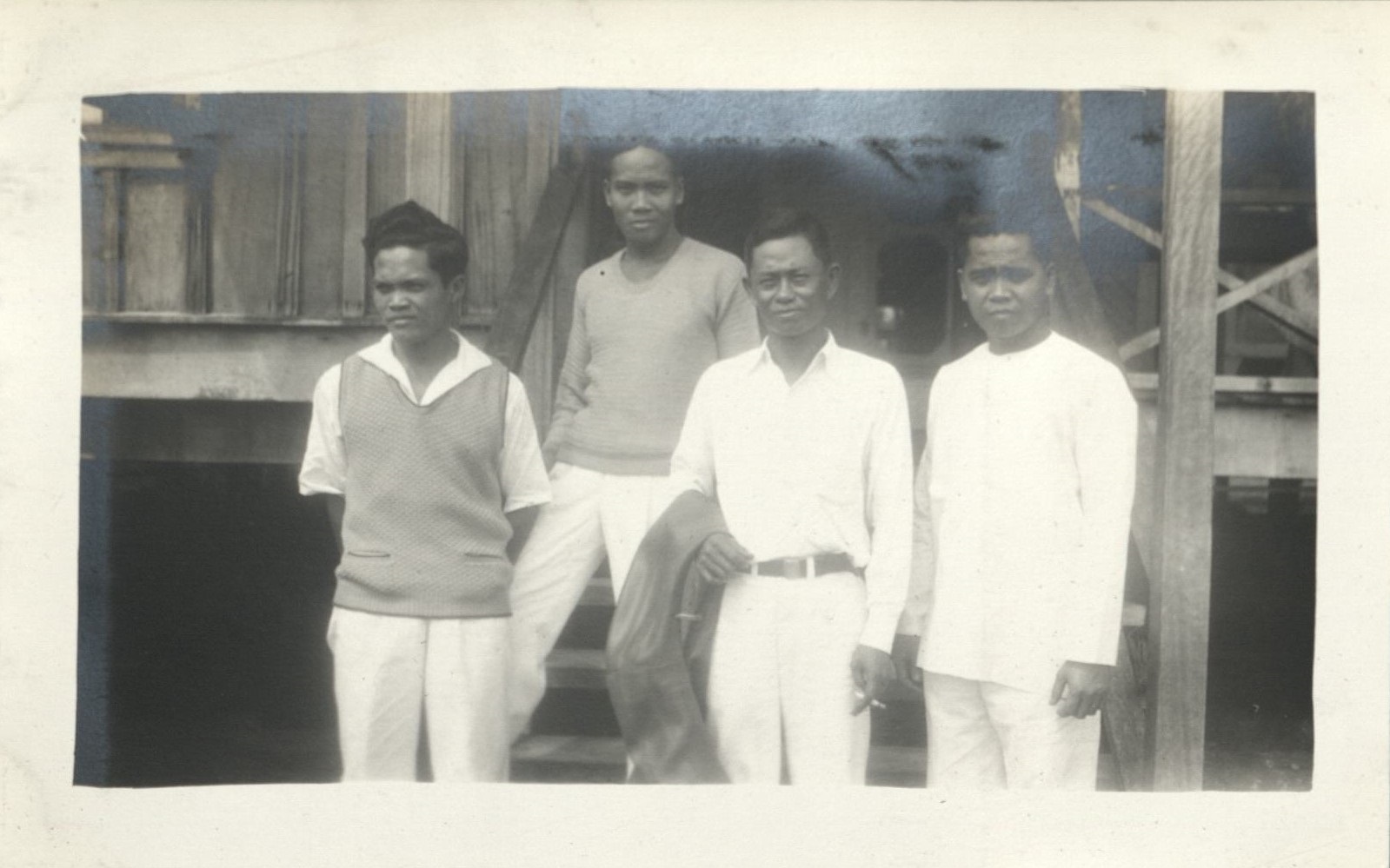 The servant staff in Legaspi. (L-R) Fortunato – cook