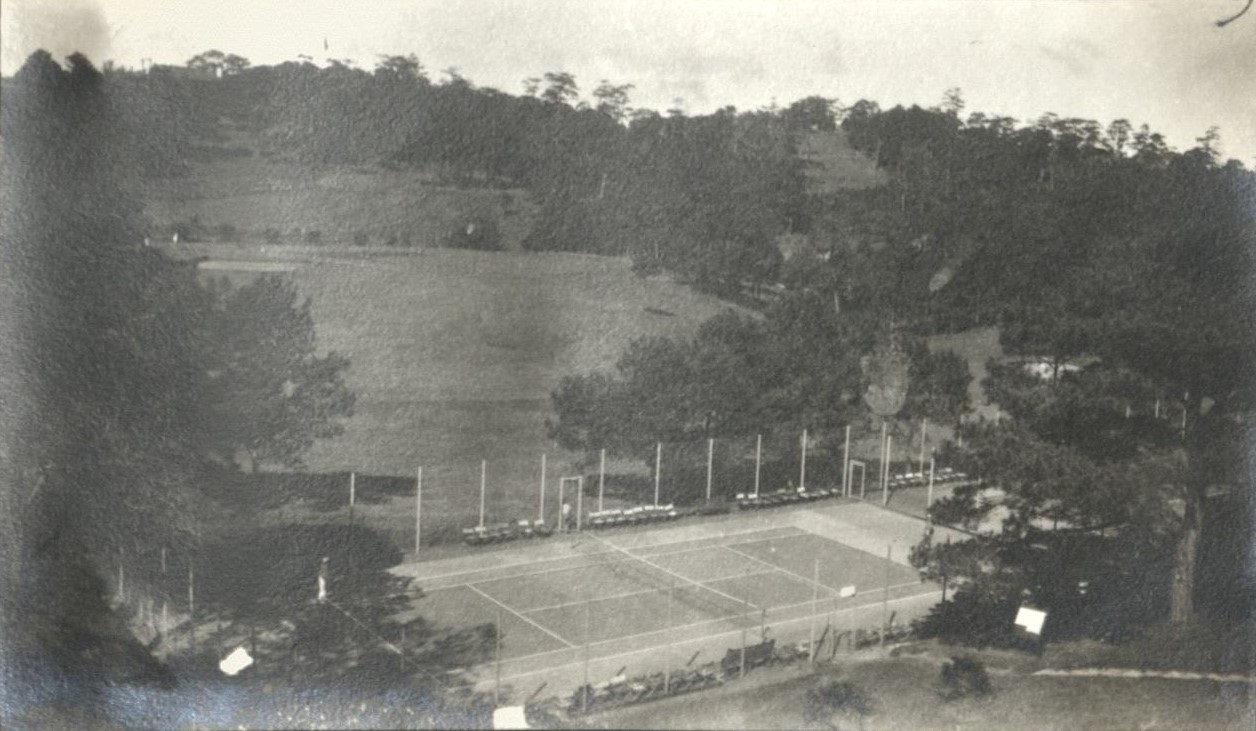 Tennis courts at Camp John Hay.