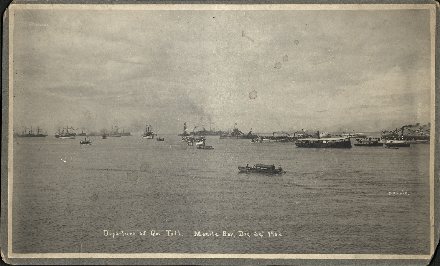 Departure of Gov. Taft. Manila Bay, Dec. 24th, 1903.
