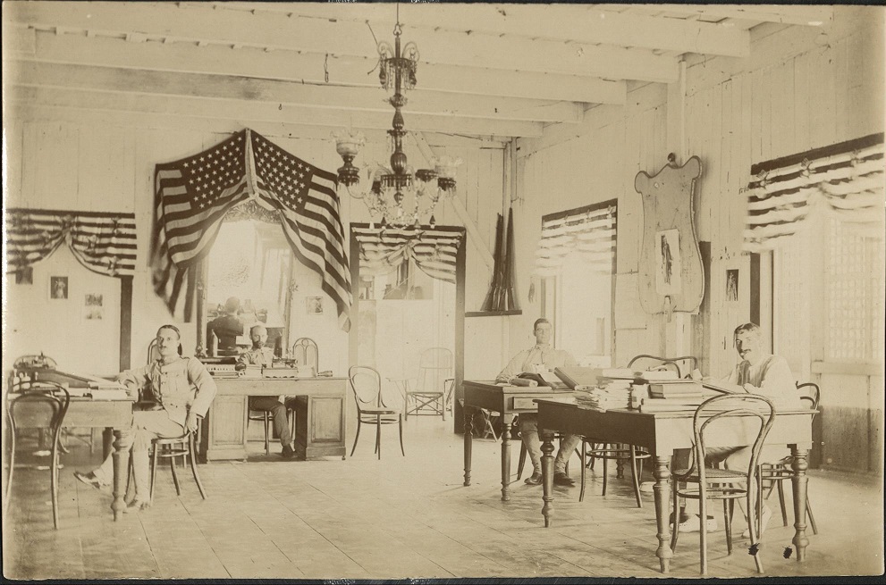 Post at Surigao, P. I. – office room.