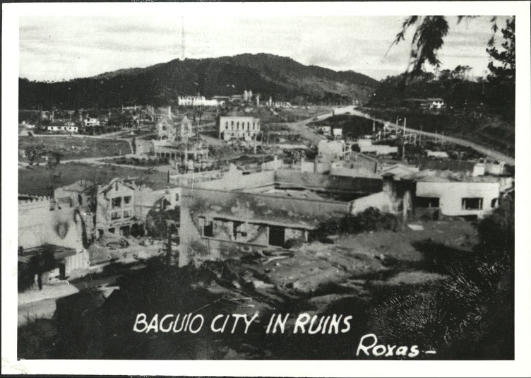 Baguio City in ruins.
