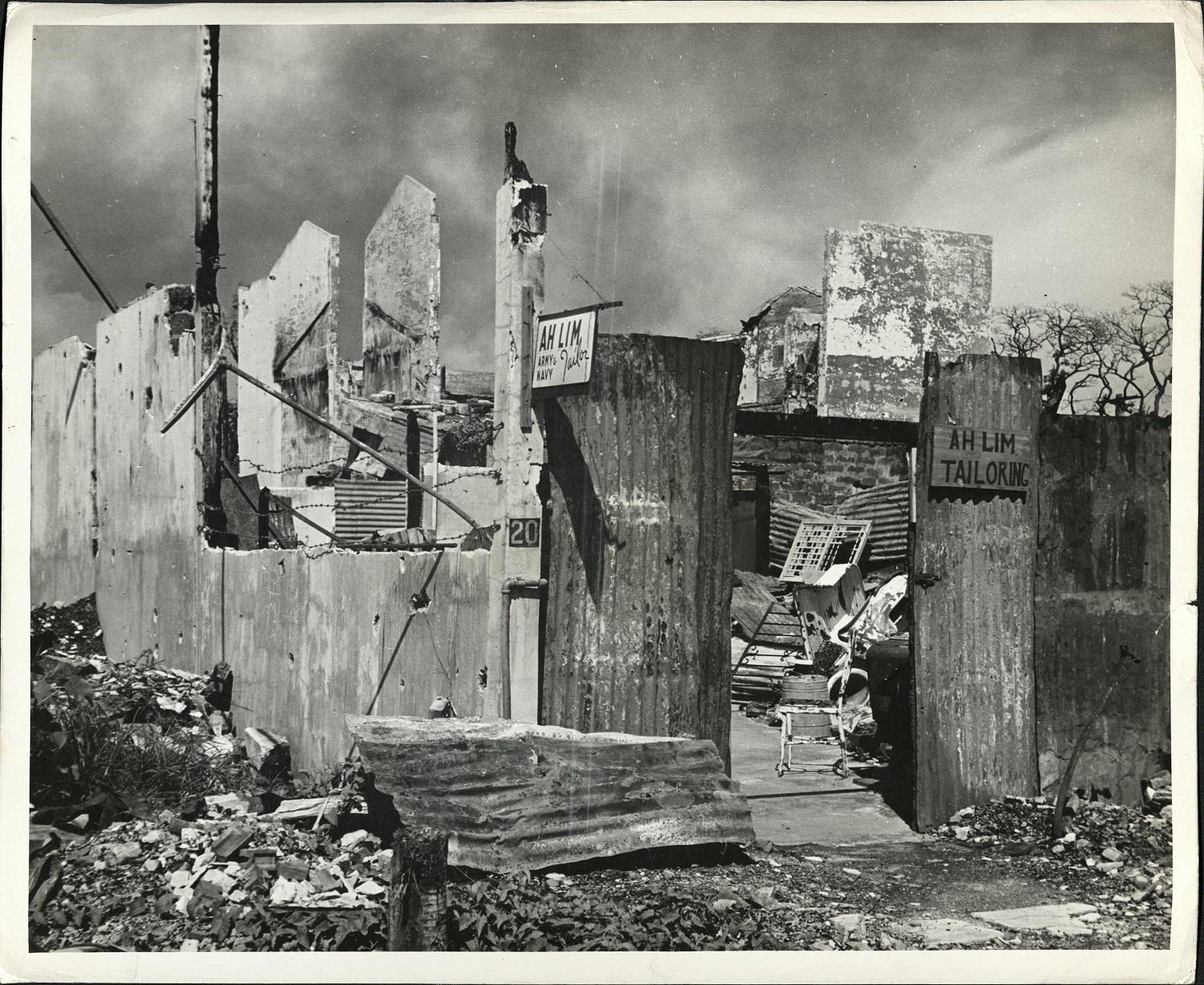 [Caption missing – World War II destruction in Manila – Ah Lim Tailor, Inc.]